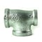 Thrifco Plumbing 3/4 Inch x 1/2 Inch x 3/4 Inch Galvanized Steel Reducer Tee 5217074 - alternate 1